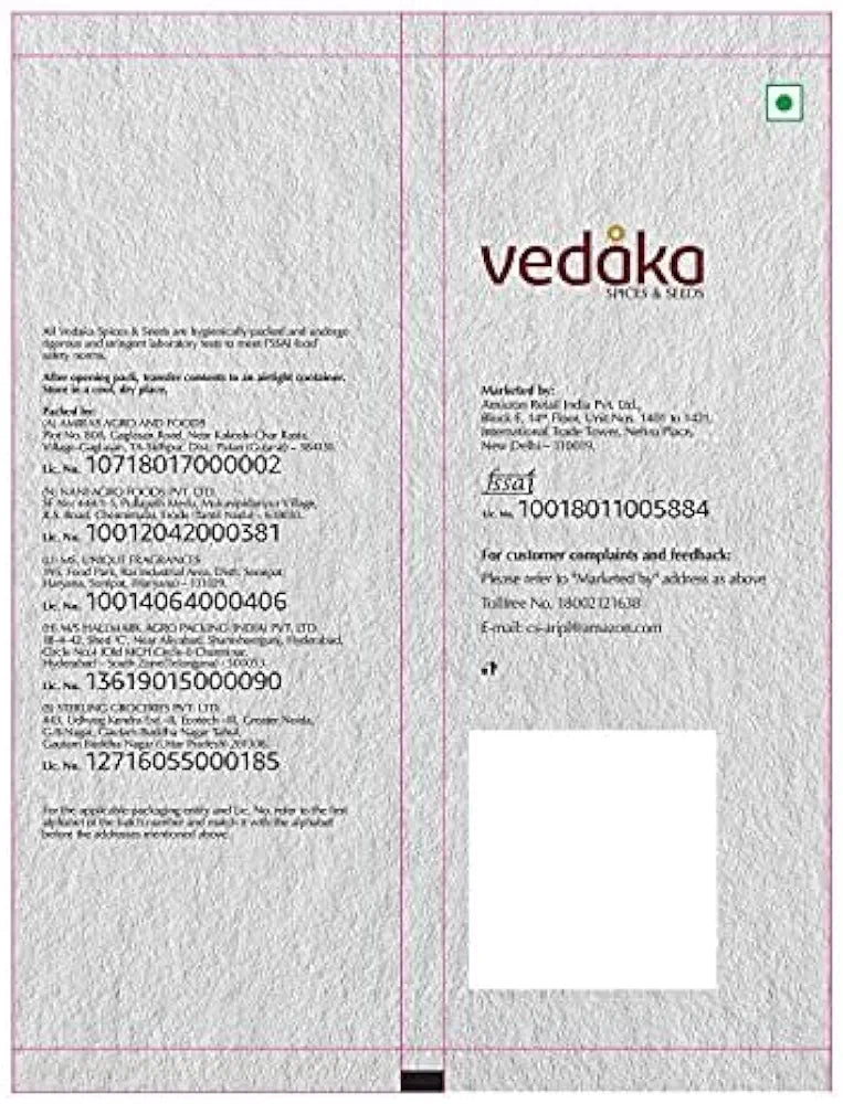 Amazon Brand - Vedaka Cumin  Seed, 500g